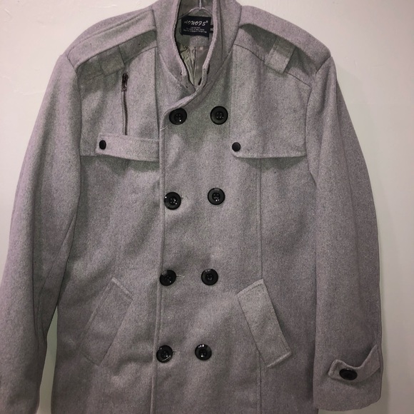 AOWOFS Winter Wool Pea Coats Overcoa Size XL/EL - Picture 5 of 7